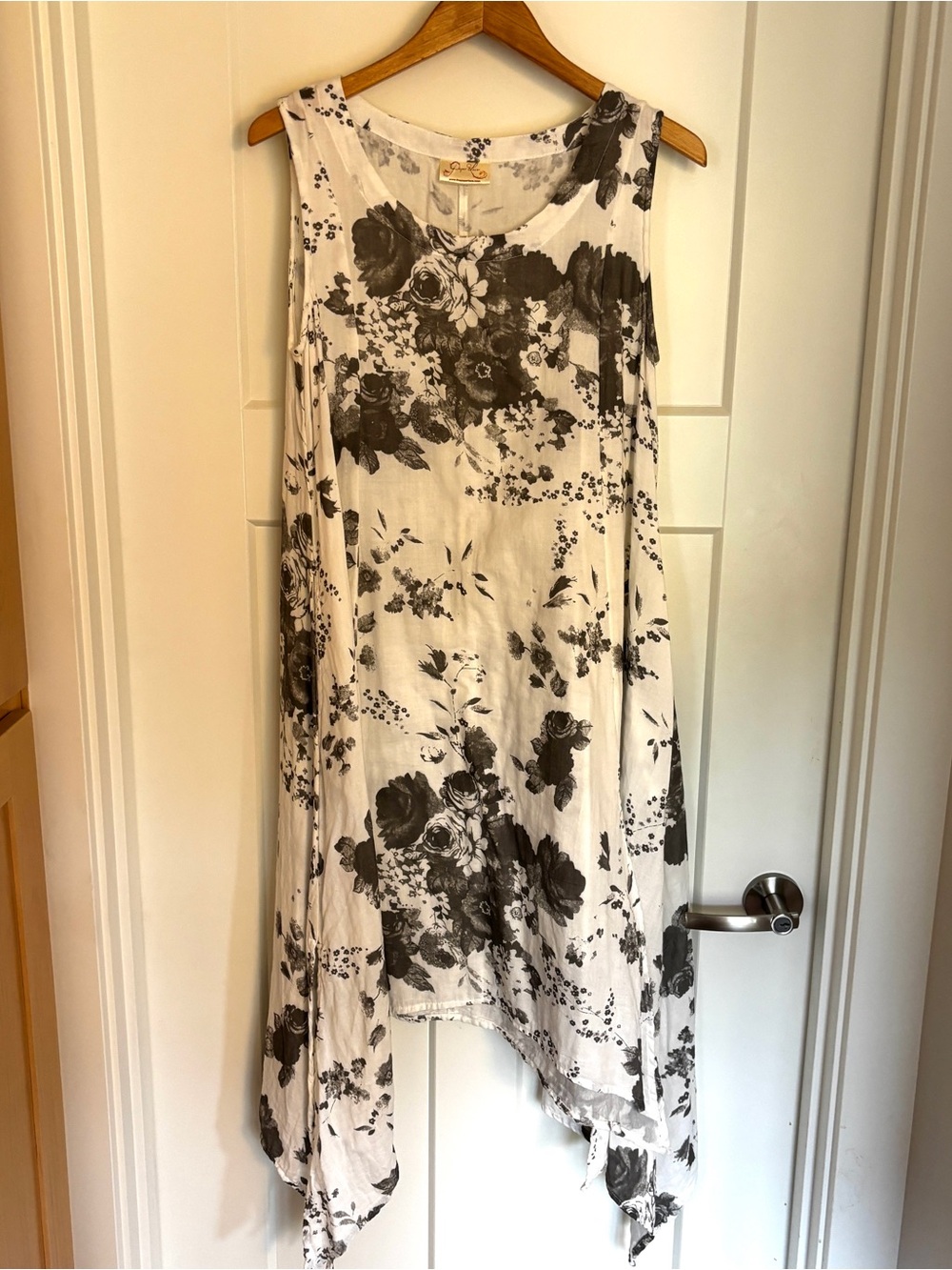 Paper Lace Cotton Floral Dress Size Medium